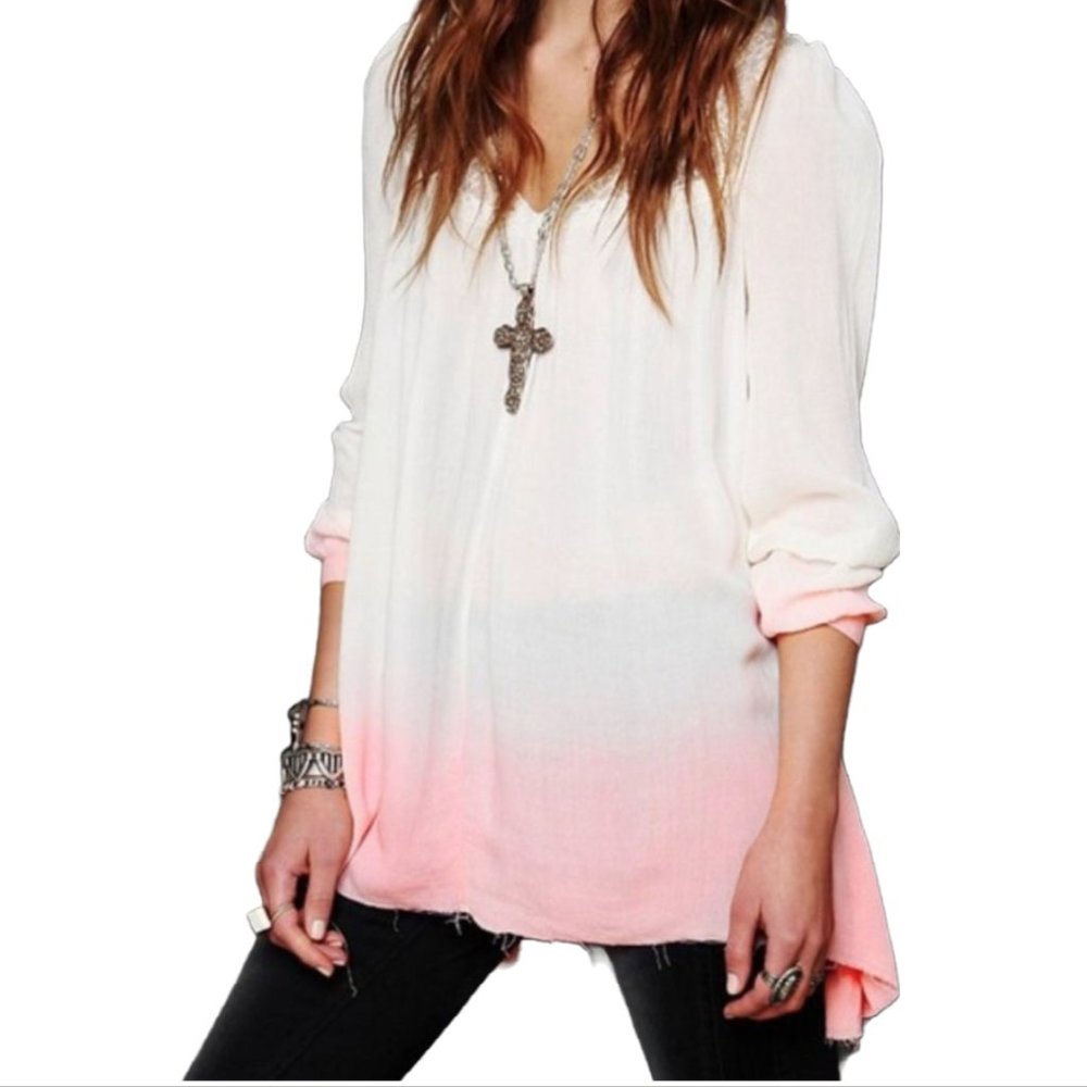 Free People Dip Dye Ombré Tunic